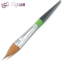 new design cat tongue synthetic hair birch wood handle brush