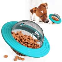 Wholesale Pet Dog Toy Food Dispenser UFO Ball Tumbler Slow Leakage Food Pet Dog Training Treat Toy Bite Resistant Puzzle Toy