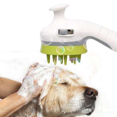 Anti-skid Bathing Massage Grooming Comb Pet Dog Shower Sprayer