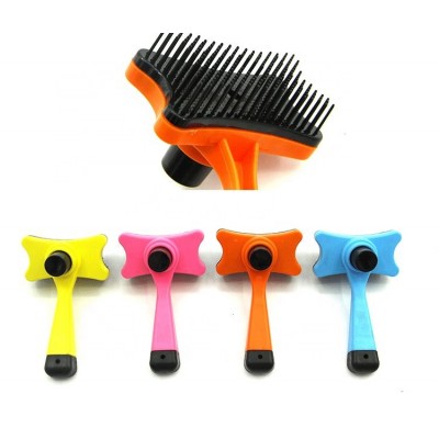 Cost Effective ABS Self Cleaning Slicker Brush Pet Hair Removal Comb Massage