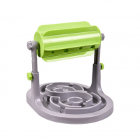 Pet supplies cat and dog food bowl toy drum leakage food slow device adjustable pet feeding toy