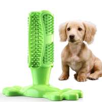 Natural rubber dog toothbrush dog tooth cleaning useful teeth cleaner