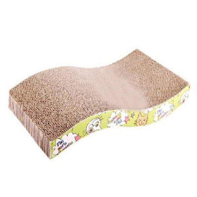 Recycle Corrugated Cat Scratcher Cardboard toy with Catnip