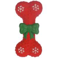 classic pet xmas squeaky dog bone latex toys